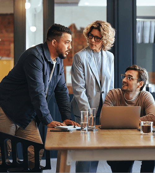 Asset managers collaborating over evidence and market research